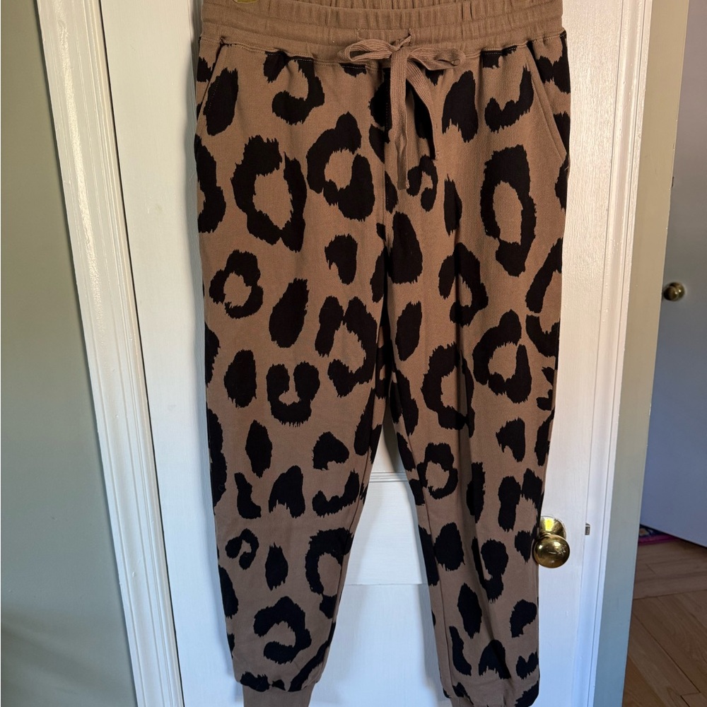 Pistola Alyssa Leopard Print Joggers